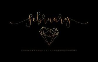 February Desktop Calendar Wallpaper Paper Leaf