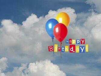 Happy BirtHDay Balloons Wallpaper Cloud Photo Kate Net