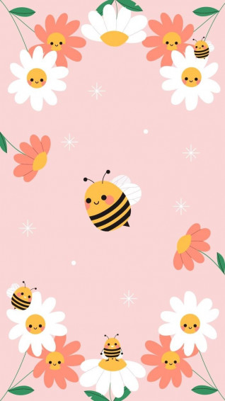 Cute Child Like Bees Mobile Wallpaper To Customize