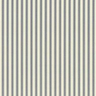 Ticking Stripe Wallpaper Indigo Ian Mankin