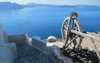 Santorini Computer Wallpaper Desktop Background Id