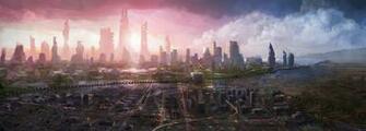 Future City HD Wallpaper Background