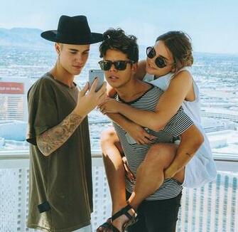Maia Mitchell Rudy Mancuso Justin Bieber Image