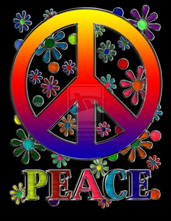 Cool Peace Signs Wallpaper Retro Sign And Flowers