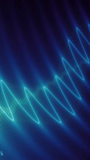 Blue Abstract Curves Wallpaper iPhone
