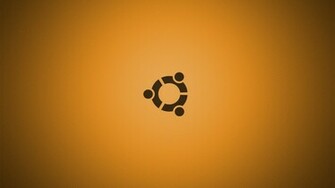 Ubuntu Orange Background Wallpaper