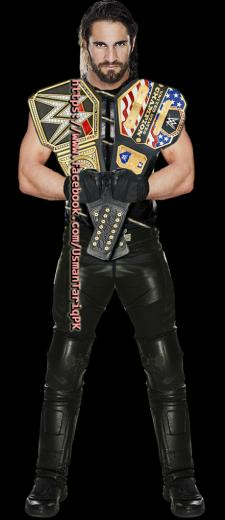 Seth Rollins Wwe And Us Champion By Wwematchcard