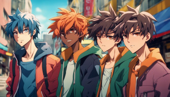 Anime Boys Group Wallpaper
