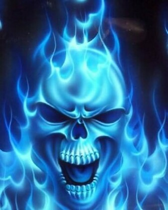 Blue Skull Photos