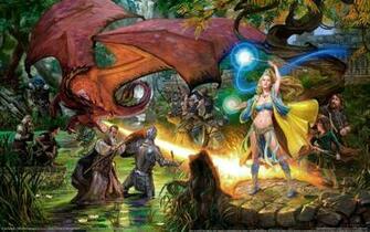 Wallpaper Girl Elf Dragon Magic Everquest Desktop