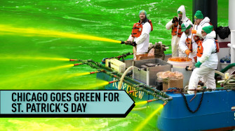 Green River Chicago Goes For St Patrick S Day Abc7