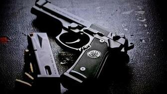 Beretta M9 Gun Ammunition HD Wallpaper Desktop