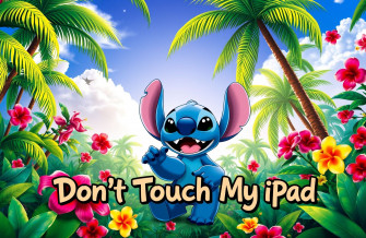 Don T Touch My iPad Stitch Wallpaper