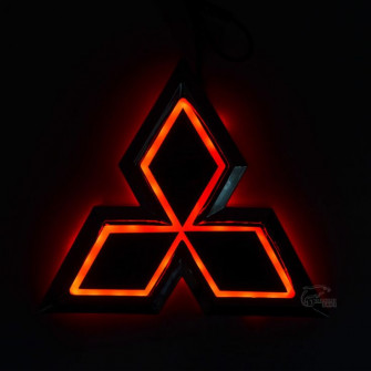 5d Super Bright Led Mitsubishi Emblem Light Carledlogo