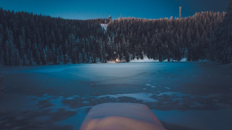 Wallpaper 4k Winter Forest Landscape Mountains Snow Trees