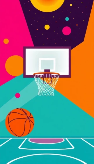 Retro Basketball Wallpaper