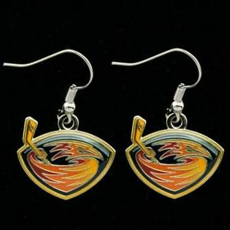 Atlanta Thrashers Team Logo Dangle Earrings The Web Sport World Dot