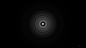 Minimalistic Dark Circles Wallpaper