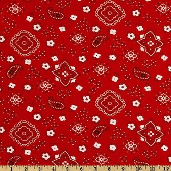 Red Bandana Design Prints