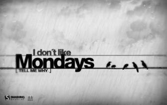 Abstract Rain Birds Typography Monday Wallpaper