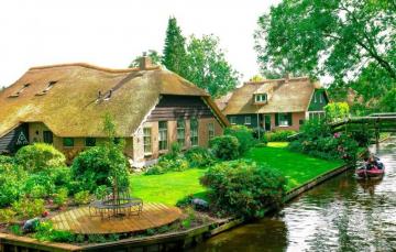 Wallpaper Home Netherlands Holland Water Channel Giethoorn