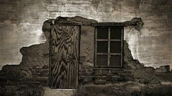 Door And Window On Old House Wallpaper