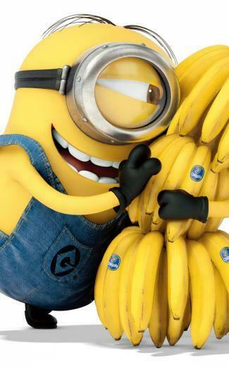 Despicable Me Minion Hugging Bananas Android Wallpaper