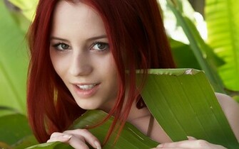 Piper Fawn Ariel Close Up Face Girl Green Non Nude