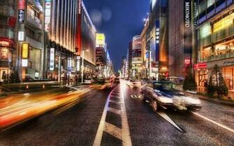 Japanese Street Wallpaper Wide HD