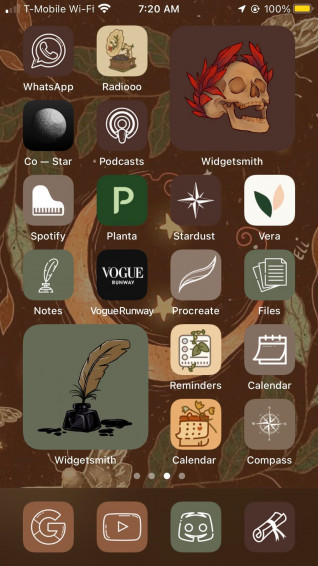 My Fall Cottagecore Phone Screen Wallpaper
