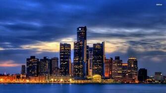 Detroit City Wallpaper Top Background