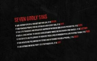Standard Resolutions Of God Atheism Nightmare Quotes Seven Deadly Sins