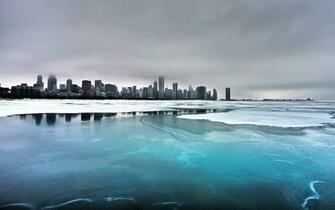 Wallpaper Winter Widescreen Chicago City World