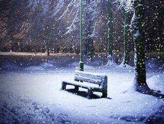 Snowing Park Desktop Pc And Mac Wallpaper