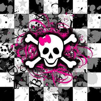 Home Digital Art Girly Skull Background