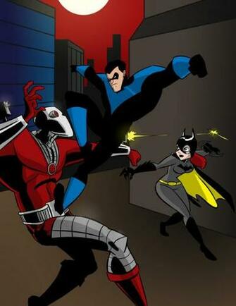 Nightwing And Batgirl By Huggbees