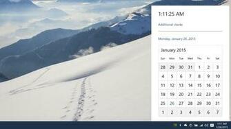 Desktop Clock To See The New Design For Calendar And Time Window