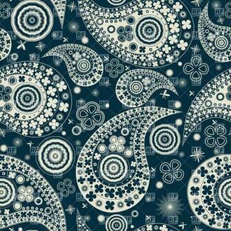 Clover Seamless Paisley Background Royalty Vector