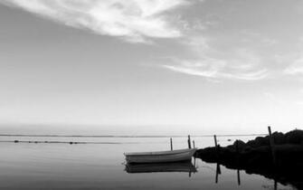 Lonely Lake Boat Wallpaper Myspace Background