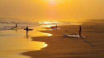 Early Morning Surfing Wallpaper HD Summer Desktop