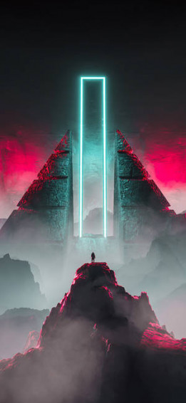 4k Neon iPhone Wallpaper