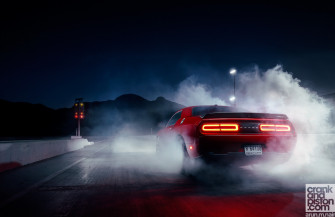 Dodge Challenger Black Hellcat Wallpaper
