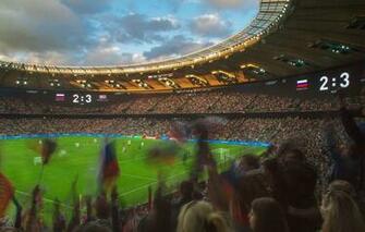 Wallpaper The Game People Football Russia Match Stadium Lawn
