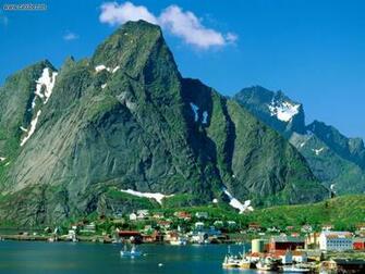 Known Places Reine Lofoten Islands Norway Desktop Wallpaper Nr