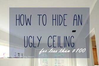 Our Tutorial On Hide An Ugly Ceiling With Paintable Wallpaper