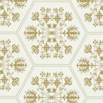 Gold Wallpaper White