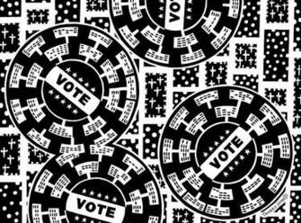 Election Day Wall Mural Contemporary Wallpaper