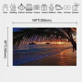 Amazon Hawaiian Decorations Photography Background Pacific