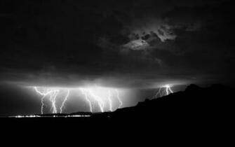 Black And White Lighting Wallpaper Image