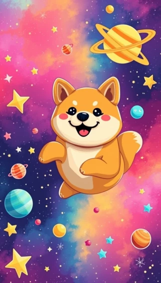 Doge Space Wallpaper